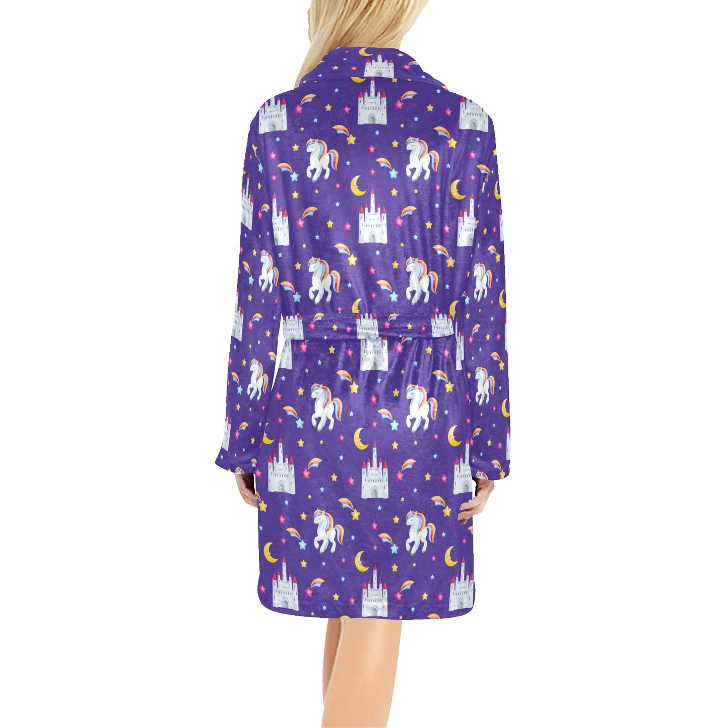 Unicorn Casttle Women's Fleece Robe