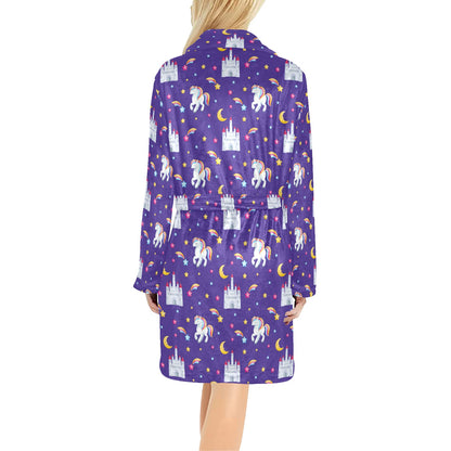 Unicorn Casttle Women's Fleece Robe