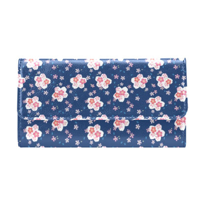 Sakura Print Design LKS306 Women's Trifold Wallet