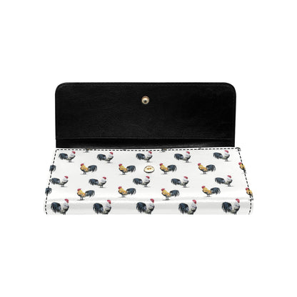 Chicken Pattern Print Design 02 Women's Trifold Wallet