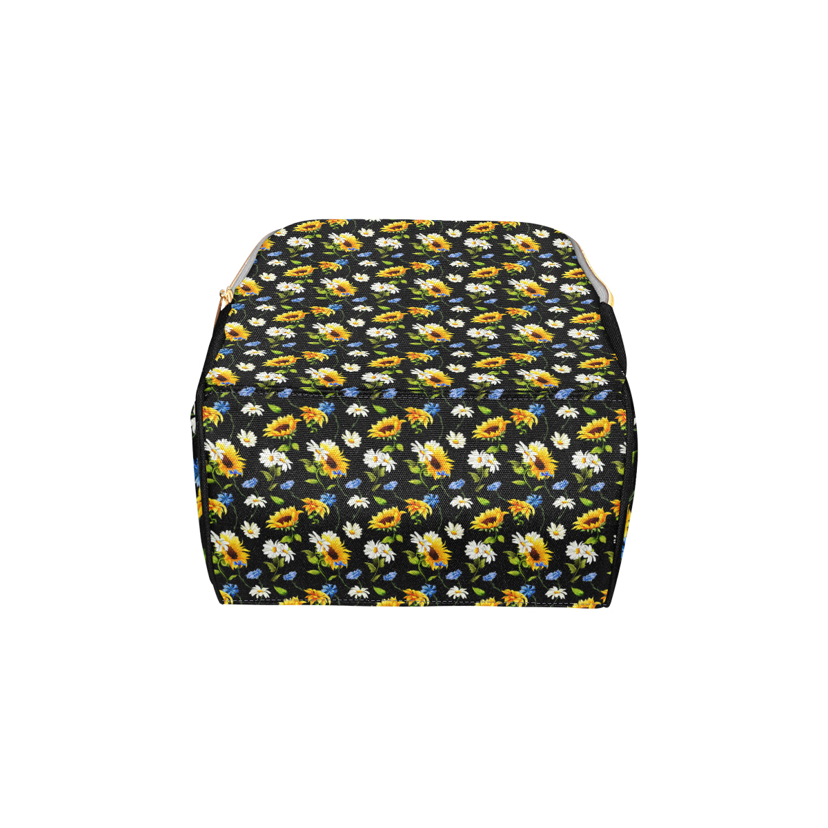 Sunflower Chamomile Bright Color Print Diaper Bag Backpack