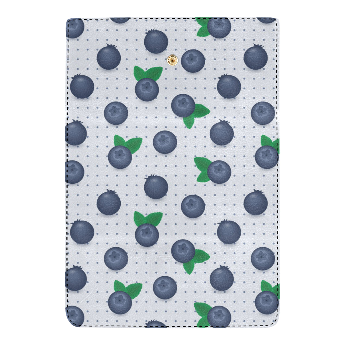 Blueberry Pattern Print Design BB02 Women's Trifold Wallet
