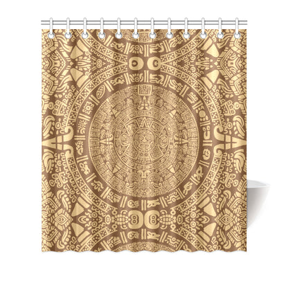 Mayan Pattern Print Design 01 Shower Curtain