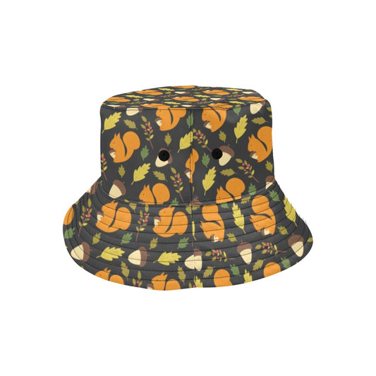 Squirrel Print Design LKS301 Unisex Bucket Hat