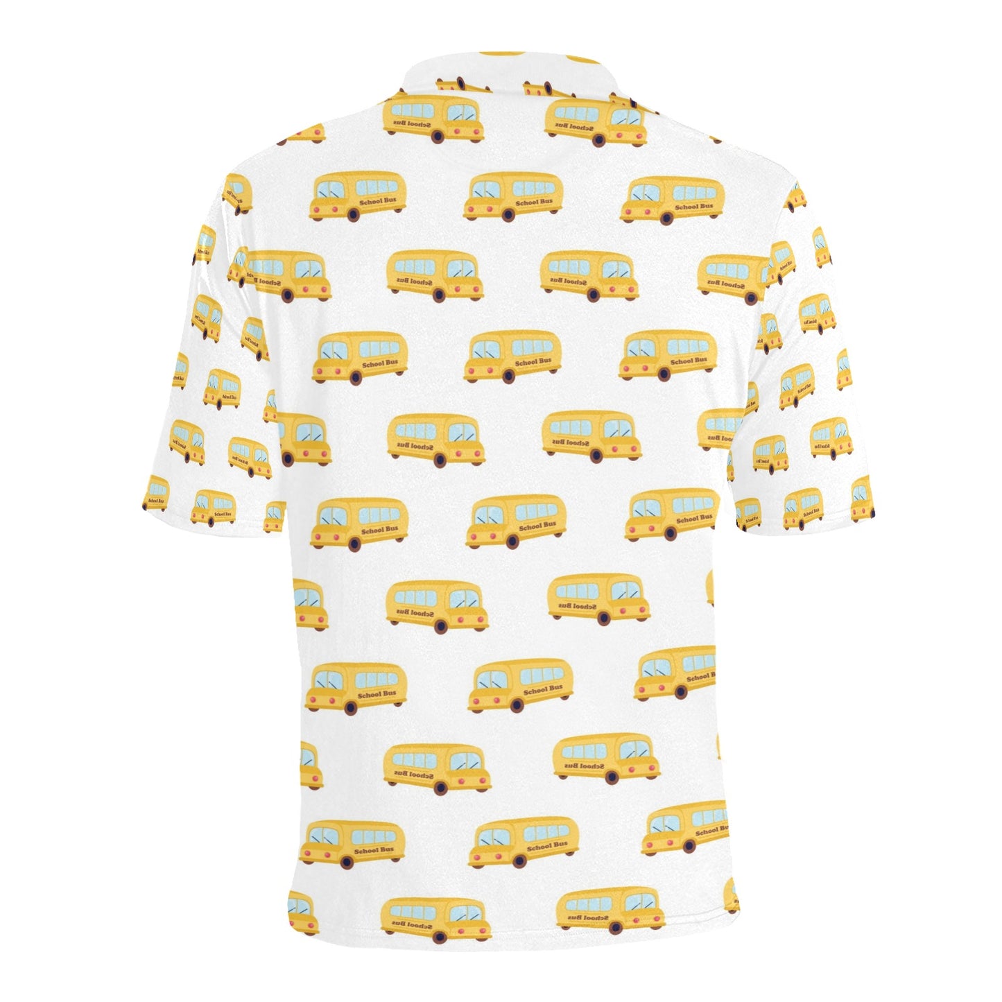 School Bus Print Design LKS306 Men Polo Shirt