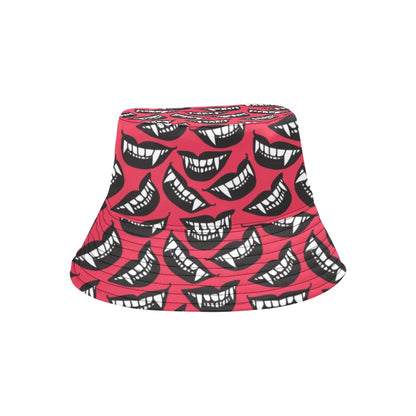 Vampire Lips Print Design LKS305 Unisex Bucket Hat