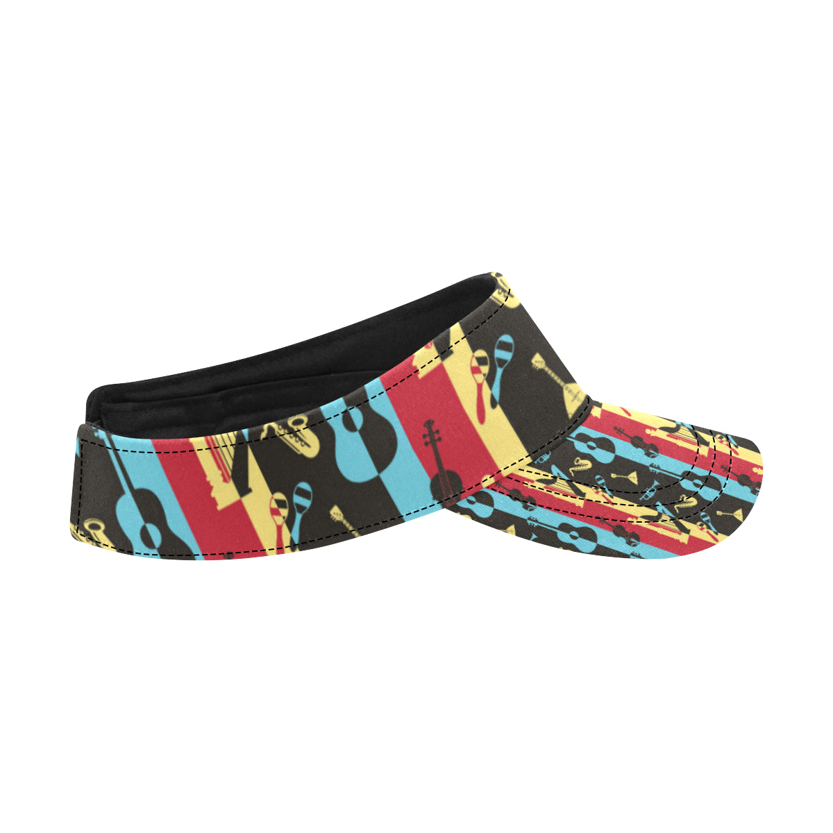 Jazz Pattern Print Design 02 Unisex Sun Visor