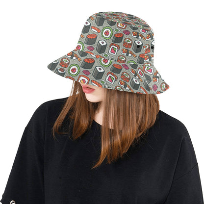Sushi Print Design LKS301 Unisex Bucket Hat