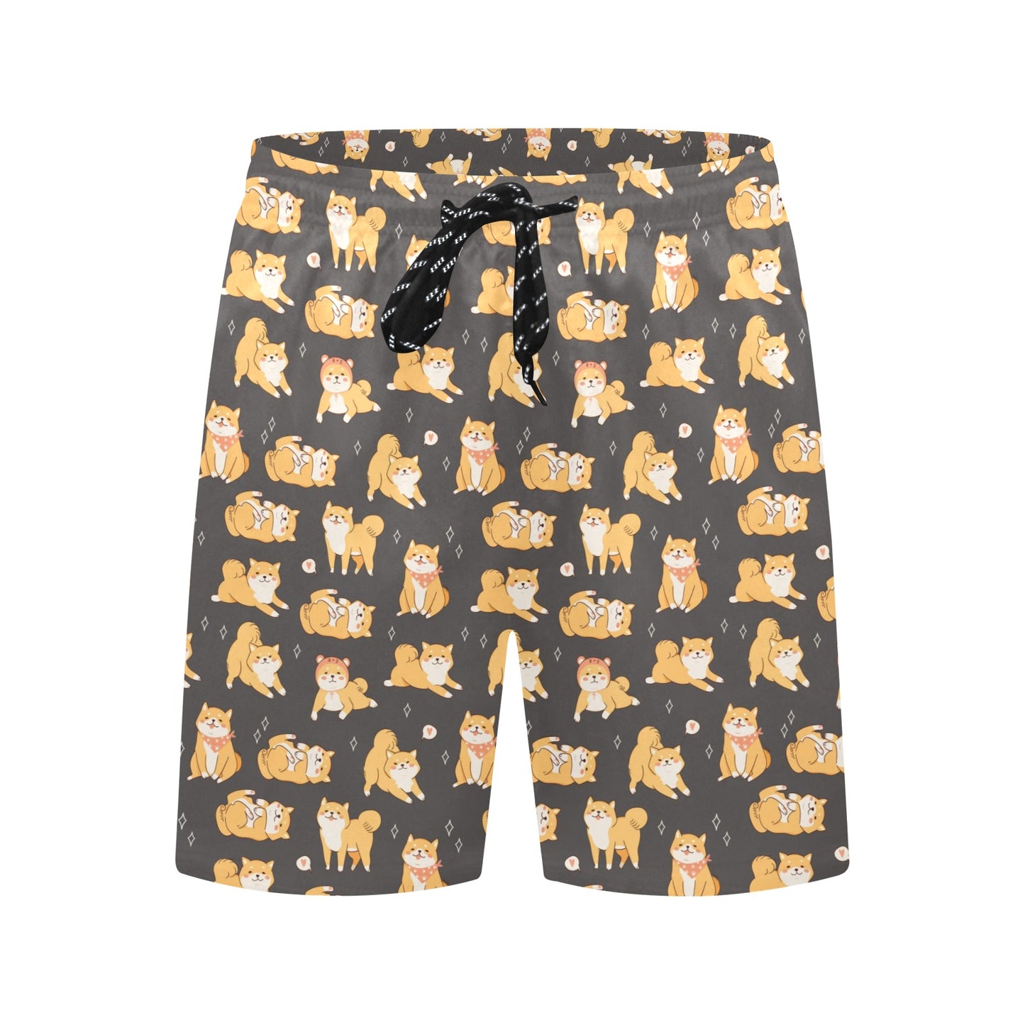 Shiba Inu Print Design LKS309 Men's Swim Trunks Beach Shorts