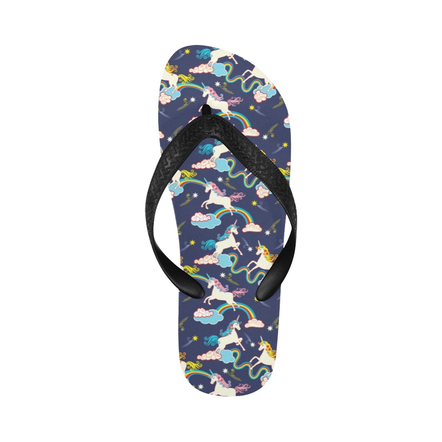 Unicorn Print Design LKS304 Flip Flops