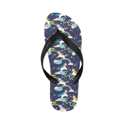 Unicorn Print Design LKS304 Flip Flops