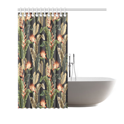 Tropical Flower Pattern Print Design TF014 Shower Curtain