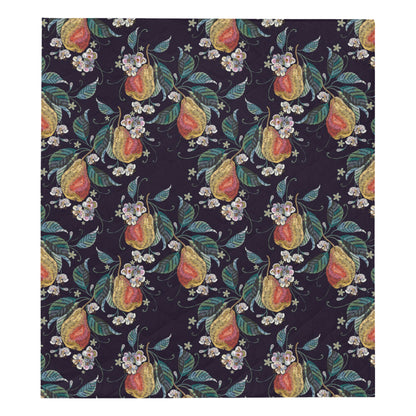 Pear Pattern Print Design PE02 Premium Quilt