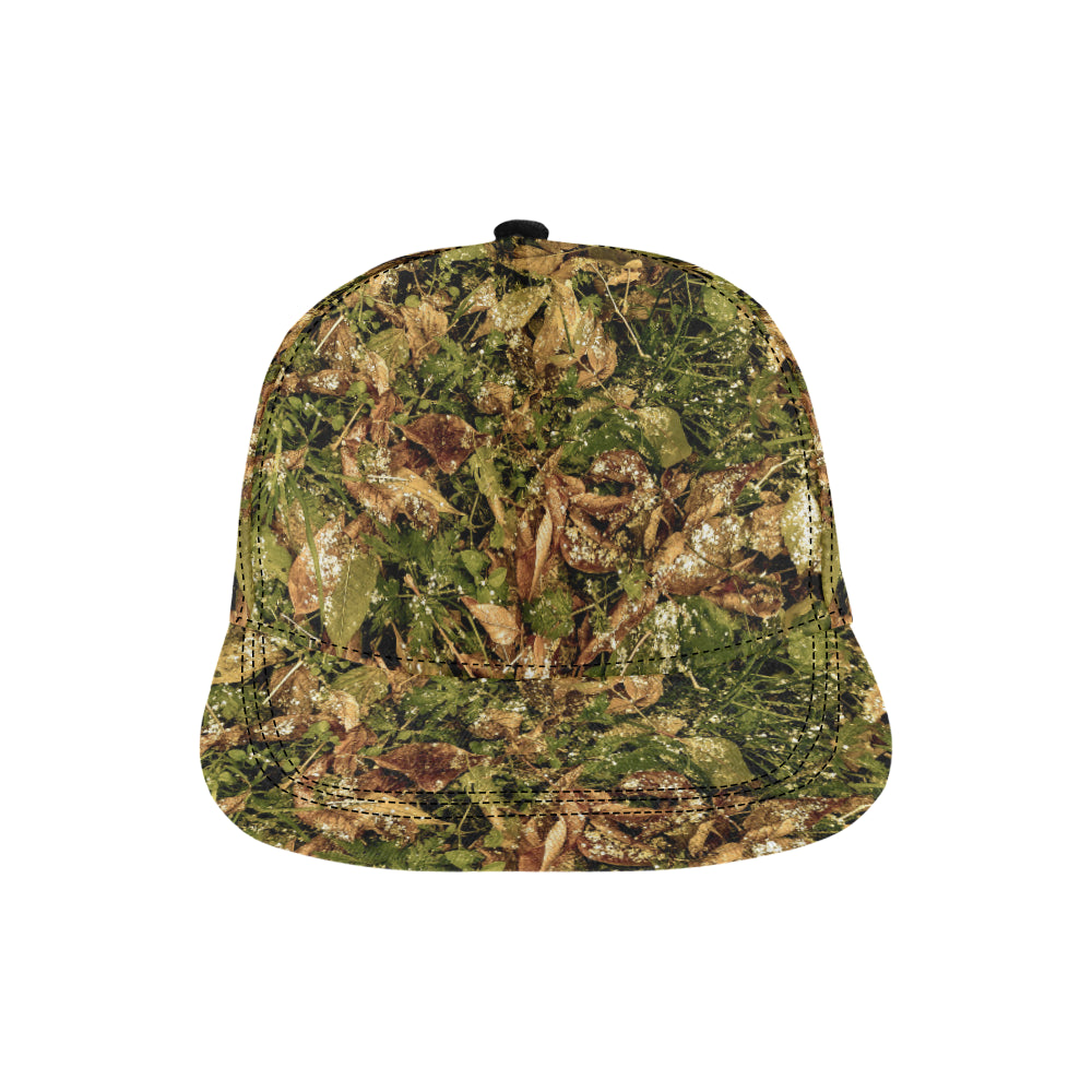 Camo Realistic Tree Forest Texture Print Snapback Cap