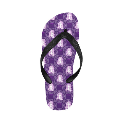 Virgo Print Design LKS301 Flip Flops