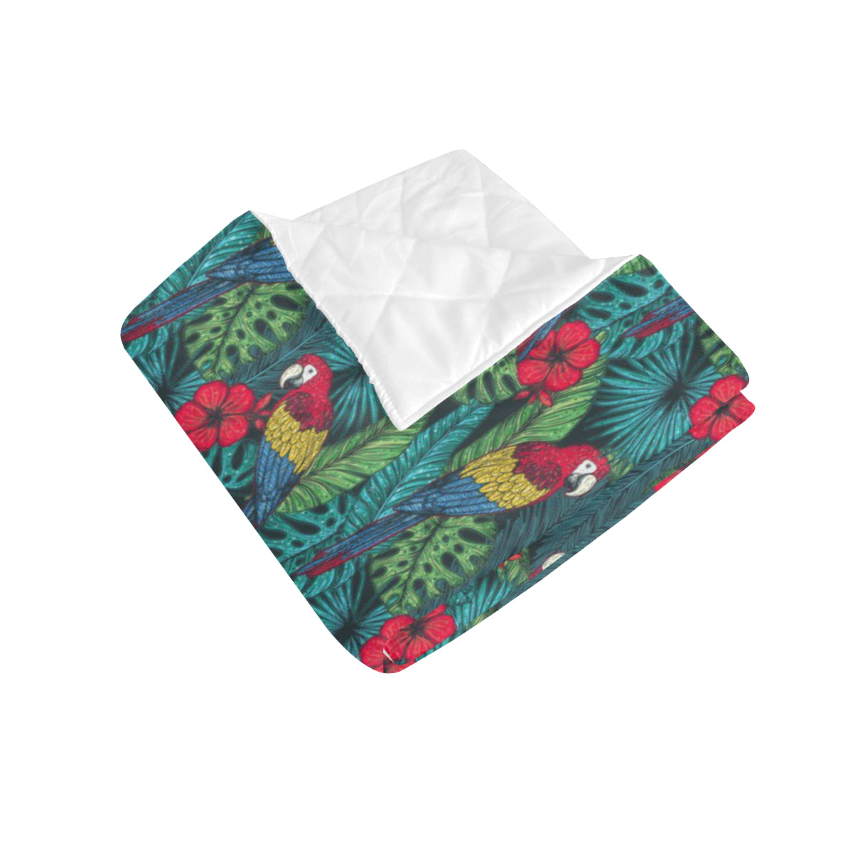 Parrot Pattern Print Design A05 Premium Quilt