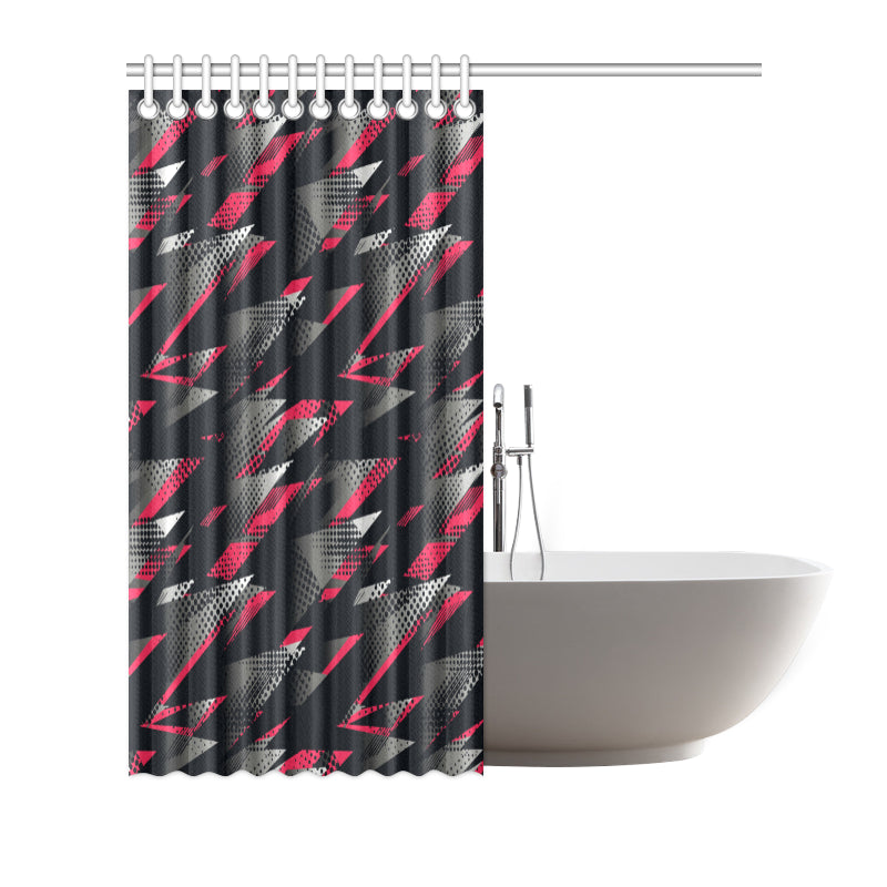 Racing Style Pattern Print Design A04 Shower Curtain
