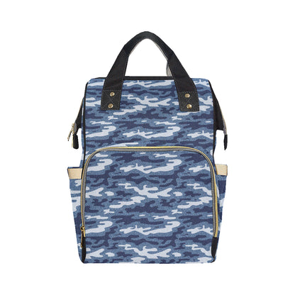 Jean Camouflage Pattern Print Design 05 Diaper Bag Backpack