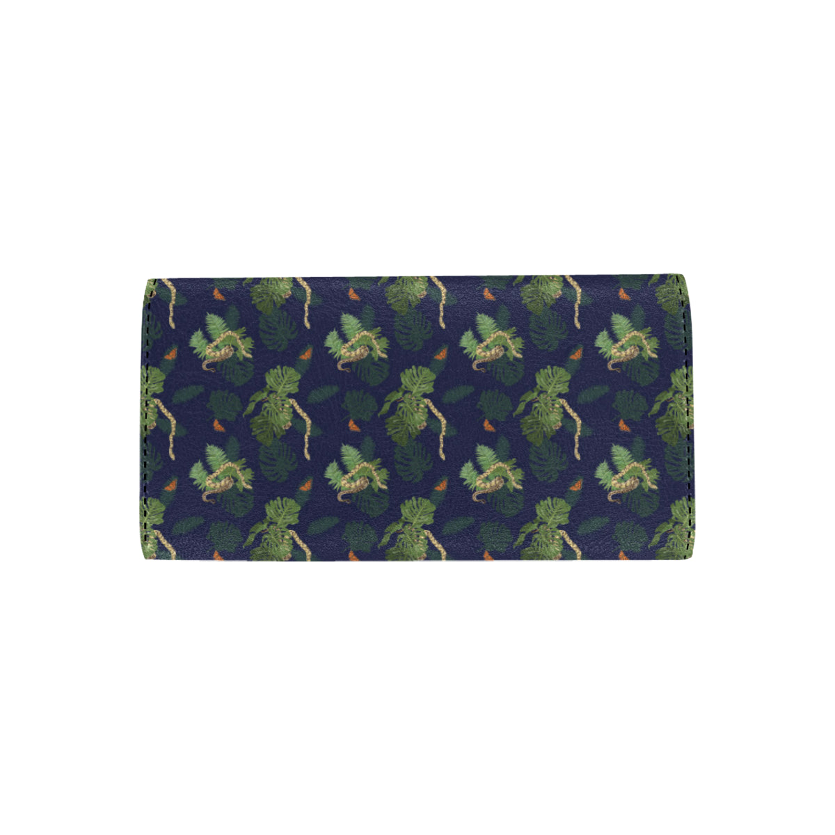 Boa Pattern Print Design 02 Women's Trifold Wallet