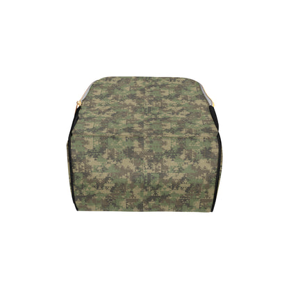 Camouflage Aztec Green Army Print Diaper Bag Backpack