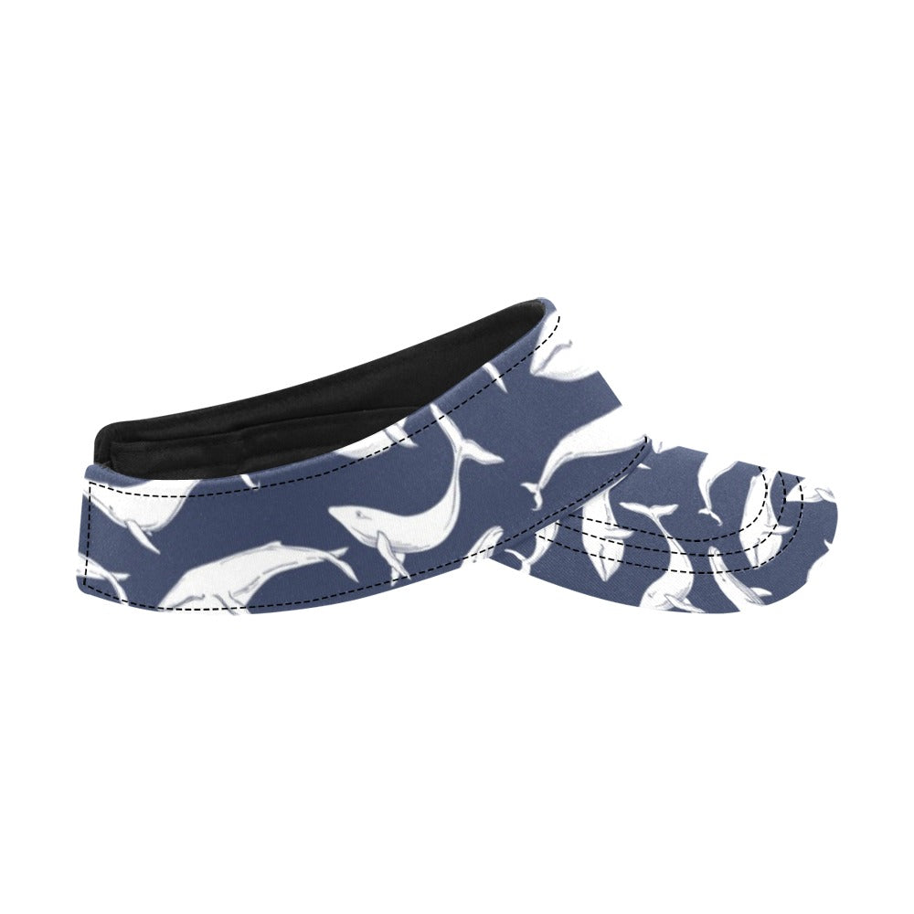 Whale Print Design LKS308 Unisex Sun Visor