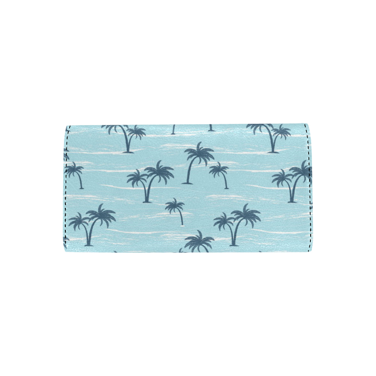 Palm Tree Pattern Print Design PT04 Women's Trifold Wallet