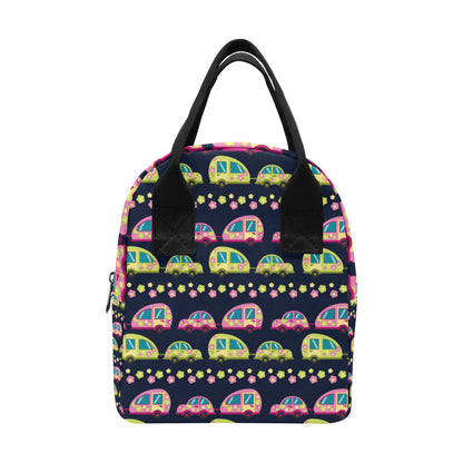 Camper Cute Camping Design No 3 Print Insulated Lunch Bag