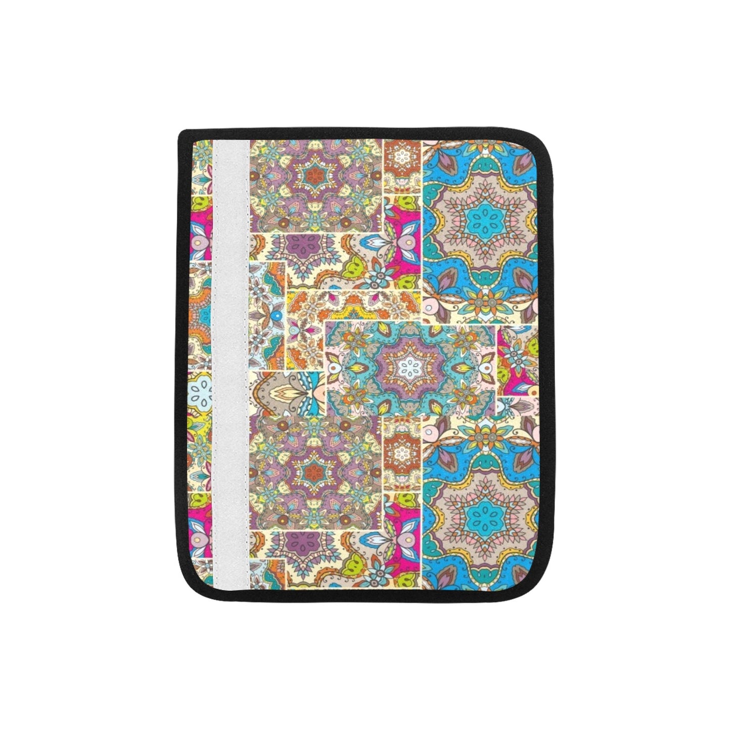 Patchwork Print Design LKS402 Car Seat Belt Cover
