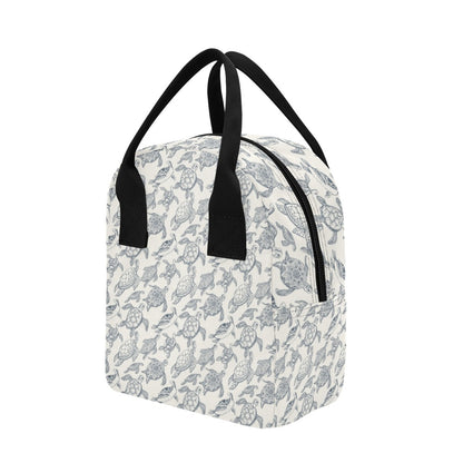 Sea Turtle Print Design LKS304 Insulated Lunch Bag