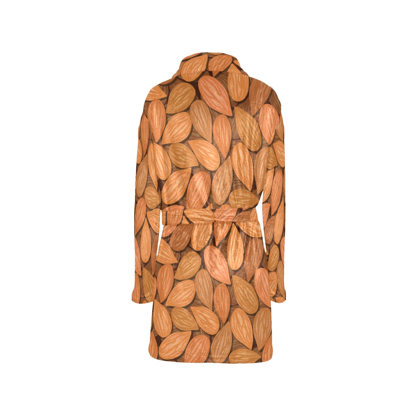 Almond Pattern Print Design 01 Women's Fleece Robe