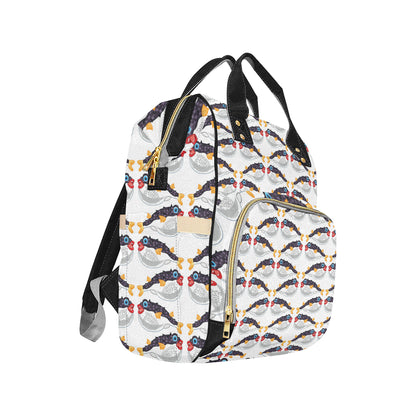 Fugu Pattern Print Design 03 Diaper Bag Backpack