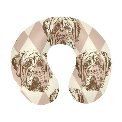 Mastiffs Pattern Print Design 01 U-Shaped Travel Neck Pillow