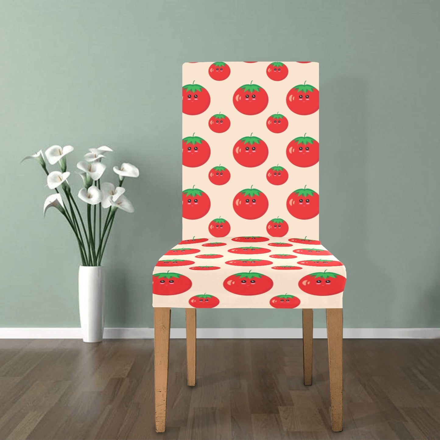 Tomato Print Design LKS308 Dining Chair Slipcover