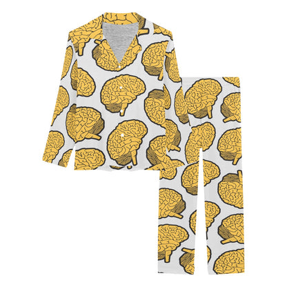 Psychology Pattern Print Design A01 Women's Long Pajama Set