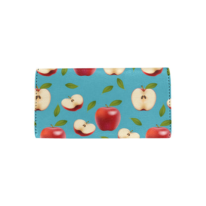 Apple Pattern Print Design AP012 Women's Trifold Wallet