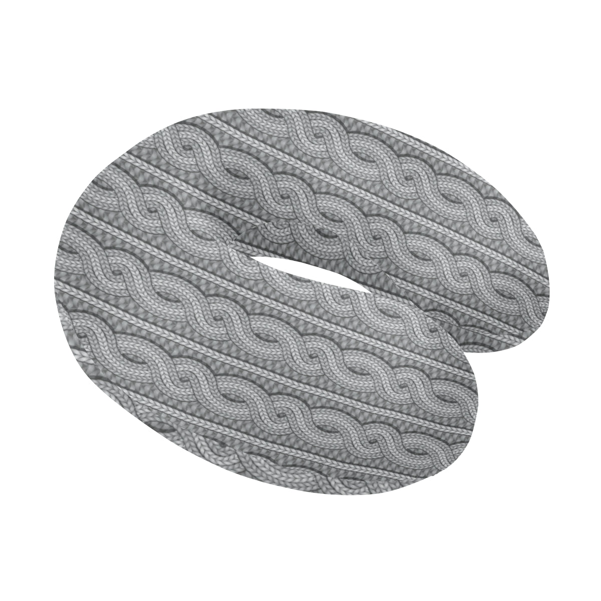Cable Knit Pattern Print Design 01 U-Shaped Travel Neck Pillow
