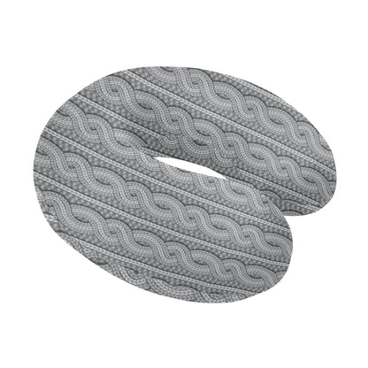Cable Knit Pattern Print Design 01 U-Shaped Travel Neck Pillow