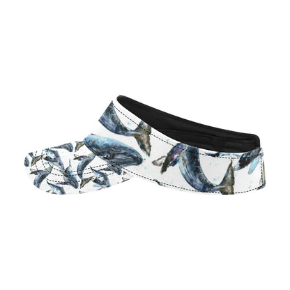 Blue Whale Pattern Print Design 03 Unisex Sun Visor