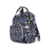 Lavender Dragonfly Pattern Print Design LV03 Diaper Bag Backpack