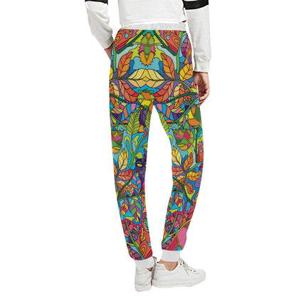 Psychedelic Trippy Flower Print Unisex Sweatpants