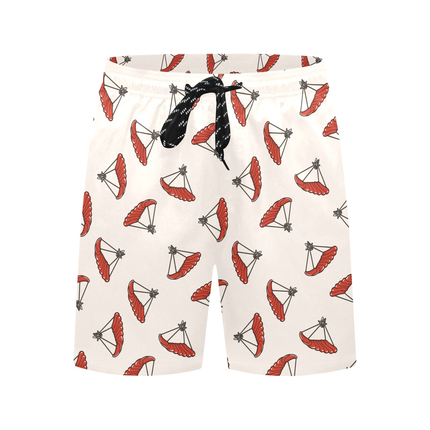 Skydiver Print Design LKS302 Men's Swim Trunks Beach Shorts