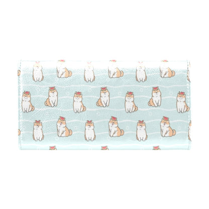 Shiba Inu Print Design LKS3011 Women's Trifold Wallet