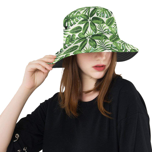 Tropical Flower Pattern Print Design TF013 Unisex Bucket Hat