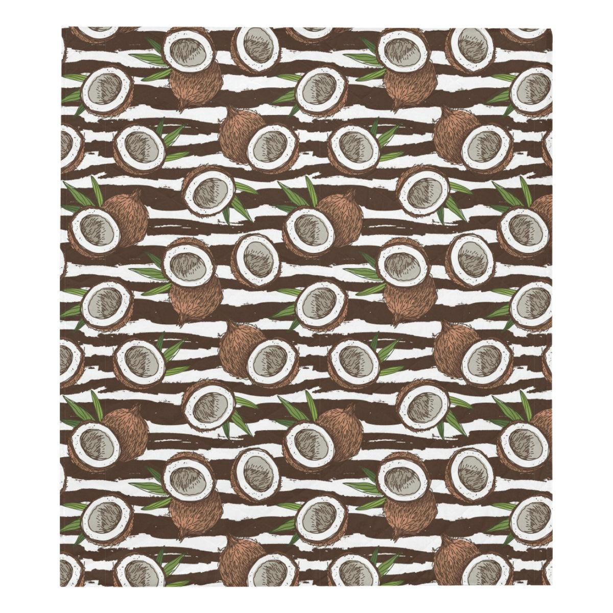 Coconut Pattern Print Design CN04 Premium Quilt