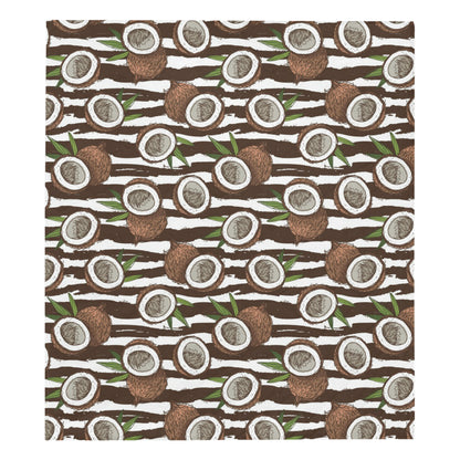 Coconut Pattern Print Design CN04 Premium Quilt