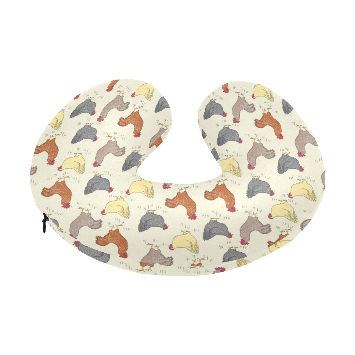 Chicken Pattern Print Design 05 U-Shaped Travel Neck Pillow