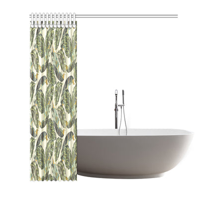 Banana Leaf Pattern Print Design BL08 Shower Curtain