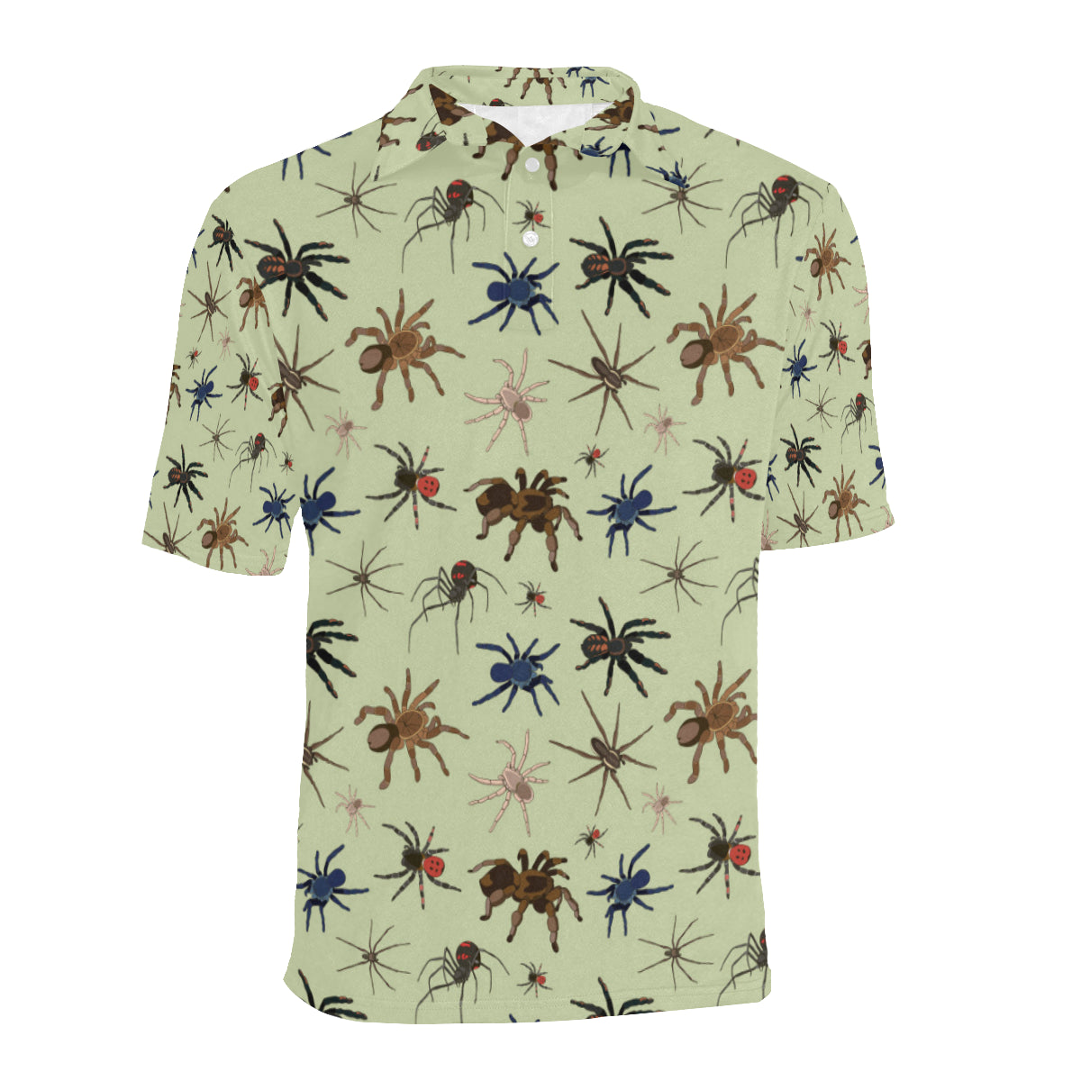 Tarantula Pattern Print Design 02 Men Polo Shirt