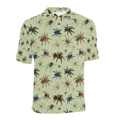 Tarantula Pattern Print Design 02 Men Polo Shirt