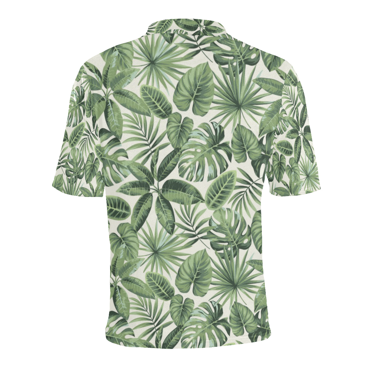 Palm Leaves Pattern Print Design PL014 Men Polo Shirt